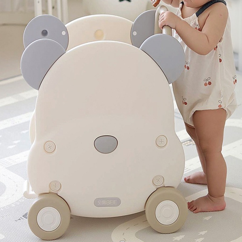 Porteur/Trotteur multifonctionnel pour bébé, forme d'ours